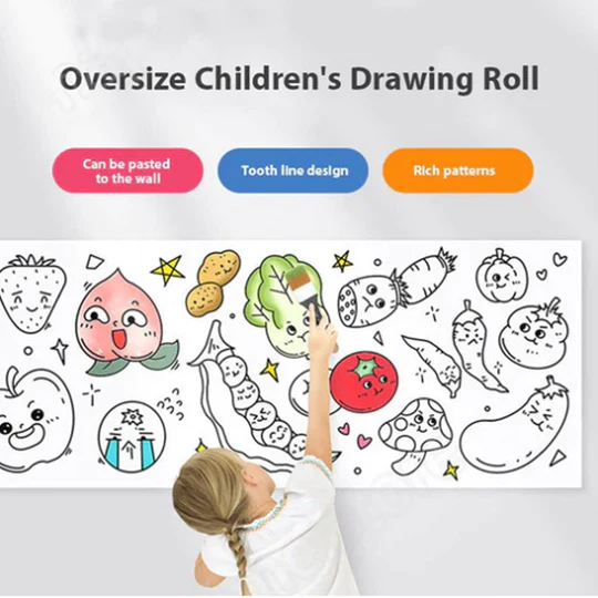 Drawing roll – Vaikų begalinis spalvinimo ritinėlis