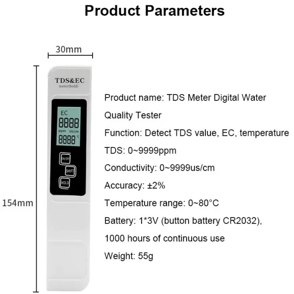 Water quality meter – Vandens kokybės matuoklis slider