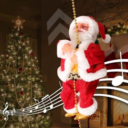 CLIMBING SANTA – Muzikinis Kalėdų Senelis ant virvės slider