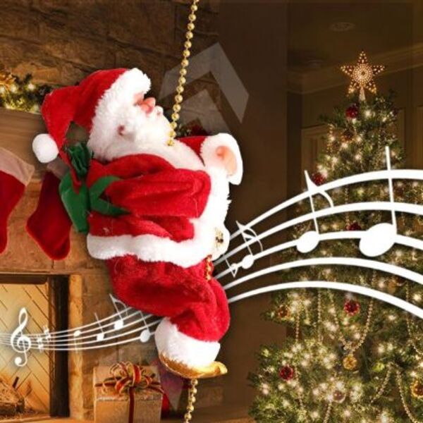 CLIMBING SANTA – Muzikinis Kalėdų Senelis ant virvės