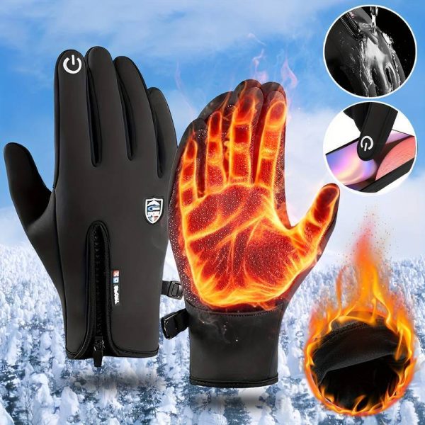 HeatGloves – Ekstremalių orų šiluminės žieminės pirštinės, jautrios lietimui slider