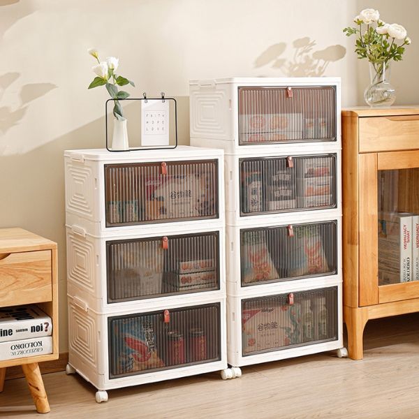 HOMEBOX – Dėžutės su dangčiu ir ratukais slider