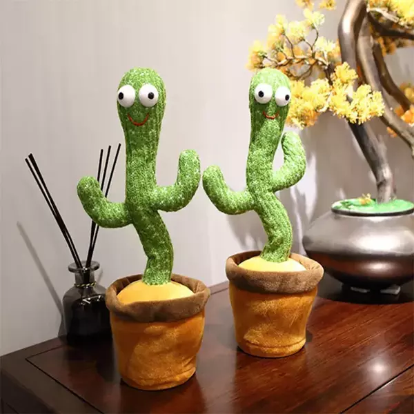 DANCING CACTUS – Stebuklingas dainuojantis ir šokantis kaktusas su LED-light™ apšvietimu slider
