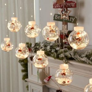 SANTA BALL – Blizgantys kalėdiniai rutuliukai (3 m) 03